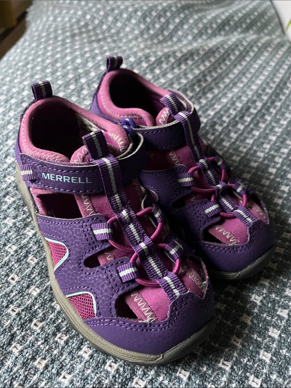 Merrell Kids Purple and Pink Closed-Toe Active Sandals